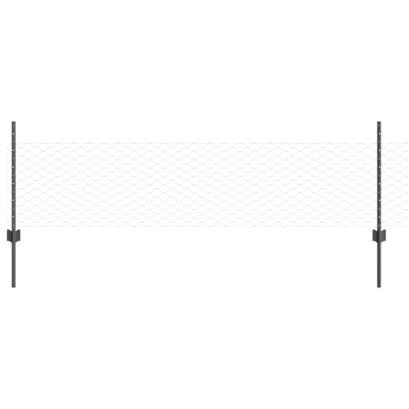3336884_2.jpg vidaXL Plotové stĺpy 11 ks U-kanál sivé 60 cm oceľ – Obrázok 2
