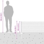 vidaXL Plotové stĺpy 11 ks U-kanál Sivé 60 cm Oceľ – Obrázok 12