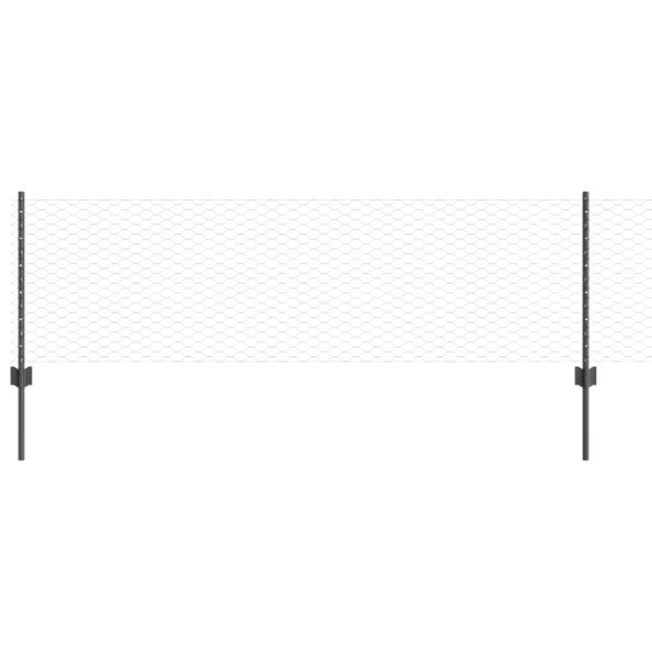 3336887_2.jpg vidaXL Plotové stĺpy 11 ks U-kanál Sivé 60 cm Oceľ – Obrázok 2