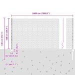 vidaXL Stĺpiky na plot 22 ks U-Channel Sivé 100 cm Oceľ – Obrázok 11