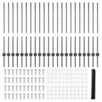 vidaXL Plotové stĺpy 22 ks U-kanál šedá 100 cm oceľ – Obrázok 5