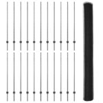 vidaXL Plotové stĺpy 22 ks U-Channel Šedé 140 cm Oceľ – Obrázok 4