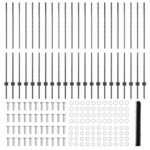 vidaXL Plotové stĺpiky 22 ks U-kanál sivé 140 cm oceľ – Obrázok 5
