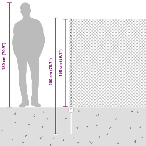 vidaXL Plotové stĺpy 22 ks U-Channel Sivé 150 cm Oceľ – Obrázok 13