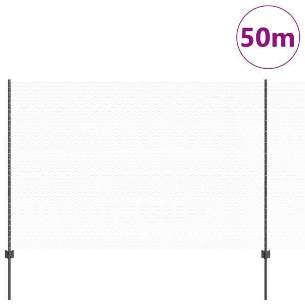 vidaXL Plotové stĺpy 22 ks U-Channel Sivé 150 cm Oceľ – Obrázok 3