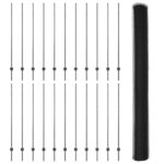 vidaXL Plotové stĺpy 22 ks U-Channel Sivé 150 cm Oceľ – Obrázok 4