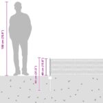 vidaXL Plotové stĺpiky 11 ks U-Channel sivé 40 cm oceľ – Obrázok 12
