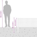 vidaXL plôtiky 11 ks U-kanál sivé 60 cm oceľ – Obrázok 12