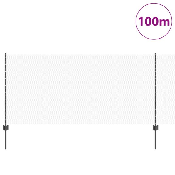 3336929_3.jpg vidaXL Záhradné stĺpiky 22 ks U-Channel Sivá 100 cm Oceľ – Obrázok 3
