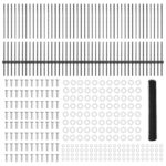 vidaXL Plotové stĺpy 22 ks U-Channel Sivé 100 cm Oceľ – Obrázok 5