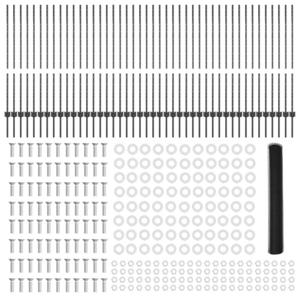 vidaXL Plotové stĺpiky 22 kusov U-kanál sivé 120 cm oceľ – Obrázok 5