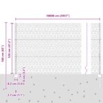 vidaXL Plotové stĺpy 22 ks U-kanál sivý 120 cm oceľ – Obrázok 11