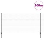 vidaXL Plotové stĺpy 22 ks U-kanál sivý 120 cm oceľ – Obrázok 3