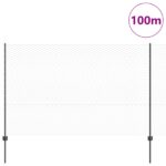 vidaXL Plotové stĺpy 22 ks U-kanál Sivý 150 cm Oceľ – Obrázok 3