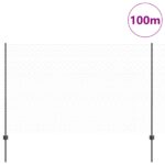 vidaXL Stĺpiky plotu 22 ks U-kanál Sivý 150 cm Oceľ – Obrázok 3