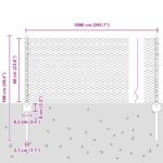 vidaXL Pozemky 5 ks U-kanál 60 cm Pozinkovaná oceľ – Obrázok 10