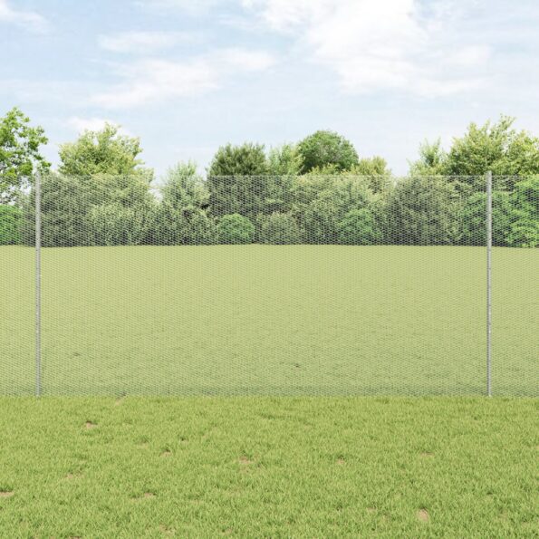 3336966_1.jpg vidaXL Stĺpiky na plot 10 ks U-kanál 120 cm pozinkovaná oceľ – Obrázok 1