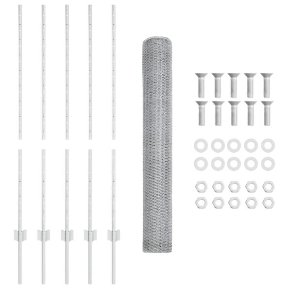3336966_5.jpg vidaXL Stĺpiky na plot 10 ks U-kanál 120 cm pozinkovaná oceľ – Obrázok 5