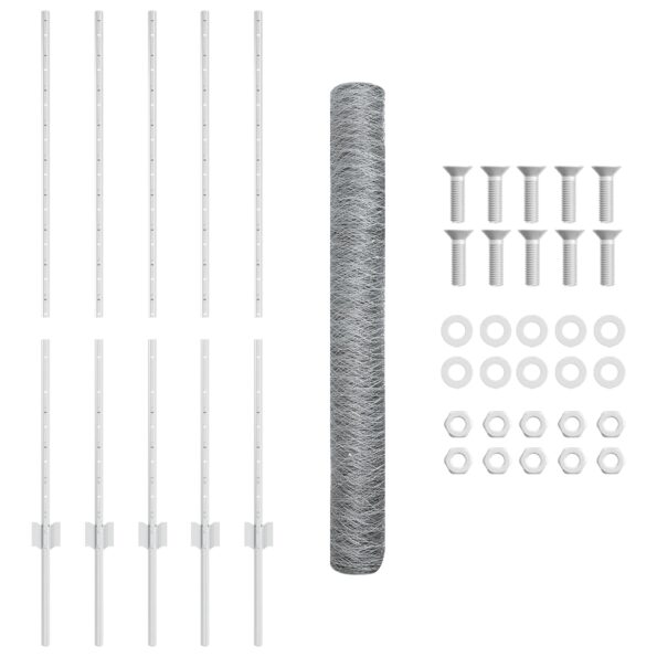 3336968_5.jpg vidaXL Plotové stĺpiky 10 ks U-kanála 120 cm pozinkovaná oceľ – Obrázok 5