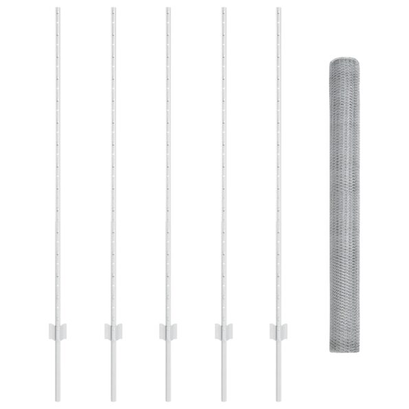 3336970_4.jpg vidaXL Plotové stĺpy 10 ks U-kanál 140 cm pozinkovaná oceľ – Obrázok 4