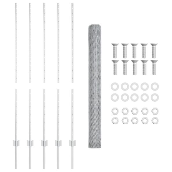 vidaXL Plotové stĺpiky 10 ks U-Channel 140 cm pozinkovaná oceľ – Obrázok 5