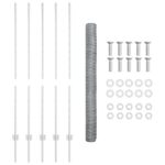 vidaXL Plotové stĺpiky 10 ks U-Channel 140 cm z pozinkovanej ocele – Obrázok 5