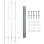 vidaXL plotové stĺpy 10 ks U-kanál 150 cm pozinkovaná oceľ – Obrázok 5