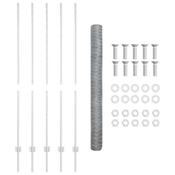 vidaXL Plotové stĺpiky 10 ks U-kanál 150 cm pozinkovaná oceľ – Obrázok 5