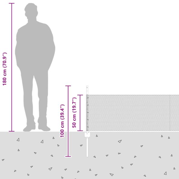 vidaXL záhradný plot Sada 2 Pozinkovaná oceľ Veľká Odolná – Obrázok 12