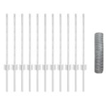 vidaXL súprava záhradného plotu Sada 2 Pozinkovaná oceľ 25 x 0.5 m – Obrázok 4