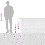 vidaXL Plotové stĺpy 11 ks U-kanál 80 cm pozinkovaná oceľ – Obrázok 12