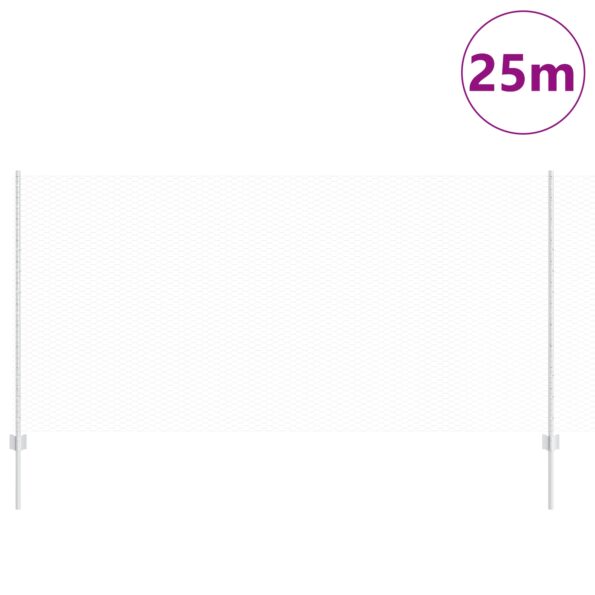 vidaXL Záhradný plot Set 2 kusy Pozinkovaná oceľ 25 x 1,2 m – Obrázok 3