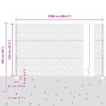 vidaXL Záhradný plot Sada 2 Pozinkovaná oceľ 25 x 1.2 m Trvácne – Obrázok 11