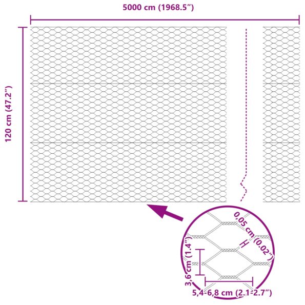 vidaXL Záhradný plot Sada 2 Pozinkovaná oceľ 25 x 1.2 m Trvácne – Obrázok 12