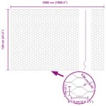 vidaXL Záhradný plot Súprava 2 ks Galvanizovaná oceľ 25 x 1.2 m Odolný – Obrázok 12