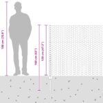 vidaXL Záhradný plot Súprava 2 ks Galvanizovaná oceľ 25 x 1.2 m Odolný – Obrázok 13