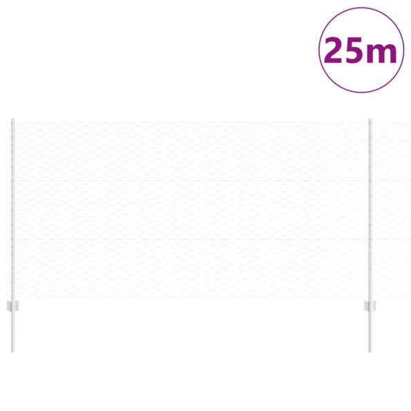 3337005_3.jpg vidaXL Záhradný plot Súprava 2 ks Galvanizovaná oceľ 25 x 1.2 m Odolný – Obrázok 3