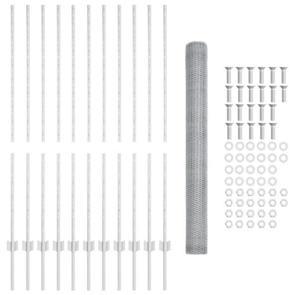 vidaXL Plotové stĺpy 22 ks U-článok 140 cm pozinkovaná oceľ – Obrázok 5