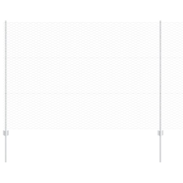 vidaXL Sada hexagónového plota Sada 2 Pozinkovaná oceľ 25 x 1.5 m Odolná – Obrázok 2