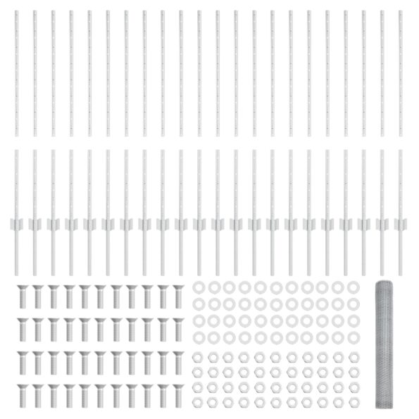 vidaXL plotové stĺpy 22 ks U-kanál 100 cm pozinkovaná oceľ – Obrázok 5