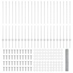 vidaXL Plotové stĺpy 22 ks U-Channel 120 cm z pozinkovanej ocele – Obrázok 5