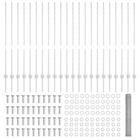 vidaXL Plotové stĺpy 22 ks U-Channel 120 cm z pozinkovanej ocele – Obrázok 5
