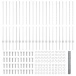 vidaXL Plotové stĺpy 22 ks U-Channel 120 cm pozinkovaná oceľ – Obrázok 5