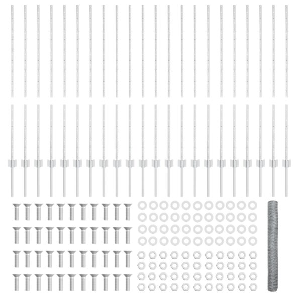 vidaXL Plotové stĺpy 22 ks U-Channel 120 cm pozinkovaná oceľ – Obrázok 5