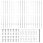 vidaXL Plotové stĺpiky 22 ks U-kanál 140 cm pozinkovaná oceľ – Obrázok 5