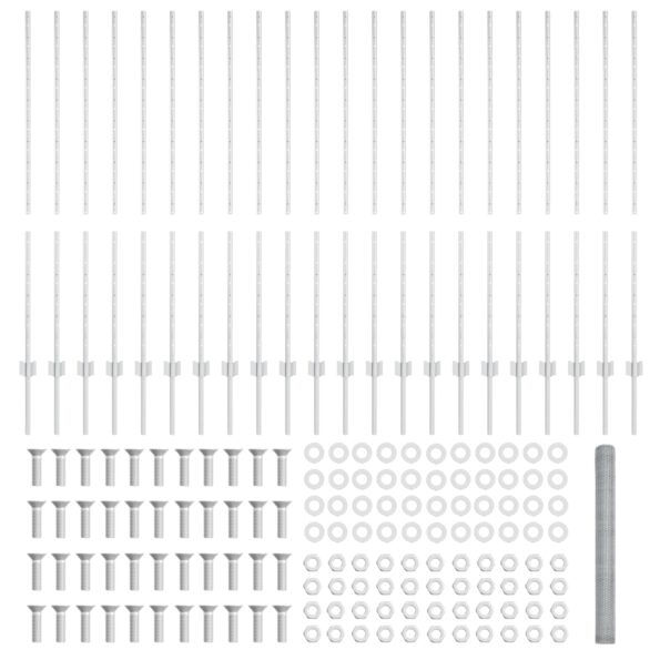 vidaXL Plotové stĺpiky 22 ks U-kanál 140 cm pozinkovaná oceľ – Obrázok 5