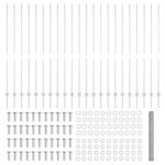 vidaXL Stĺpiky plotu 22 ks U-kanál 150 cm Pozinkovaná oceľ – Obrázok 5