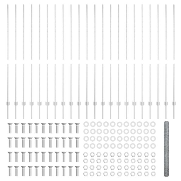 vidaXL plotové stĺpiky 22 ks U-Channel 150 cm pozinkovaná oceľ – Obrázok 5