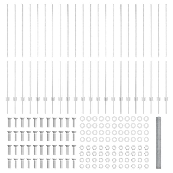 vidaXL Plotové stĺpy 22 ks U-Channel 160 cm z pozinkovanej ocele – Obrázok 5