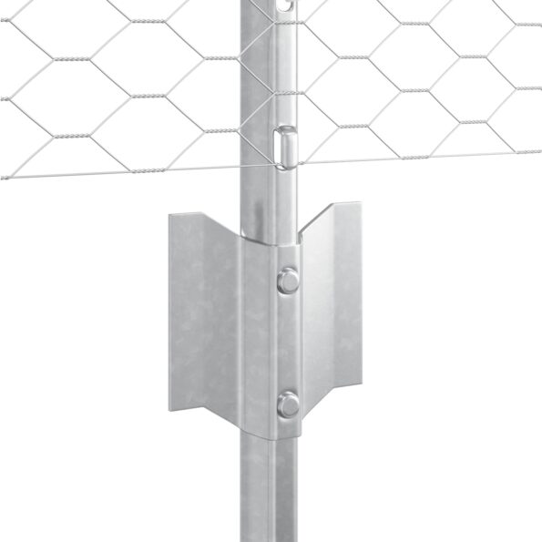 vidaXL Oplotenie stĺpiky 11 ks U-nádrž 40 cm pozinkovaná oceľ – Obrázok 6